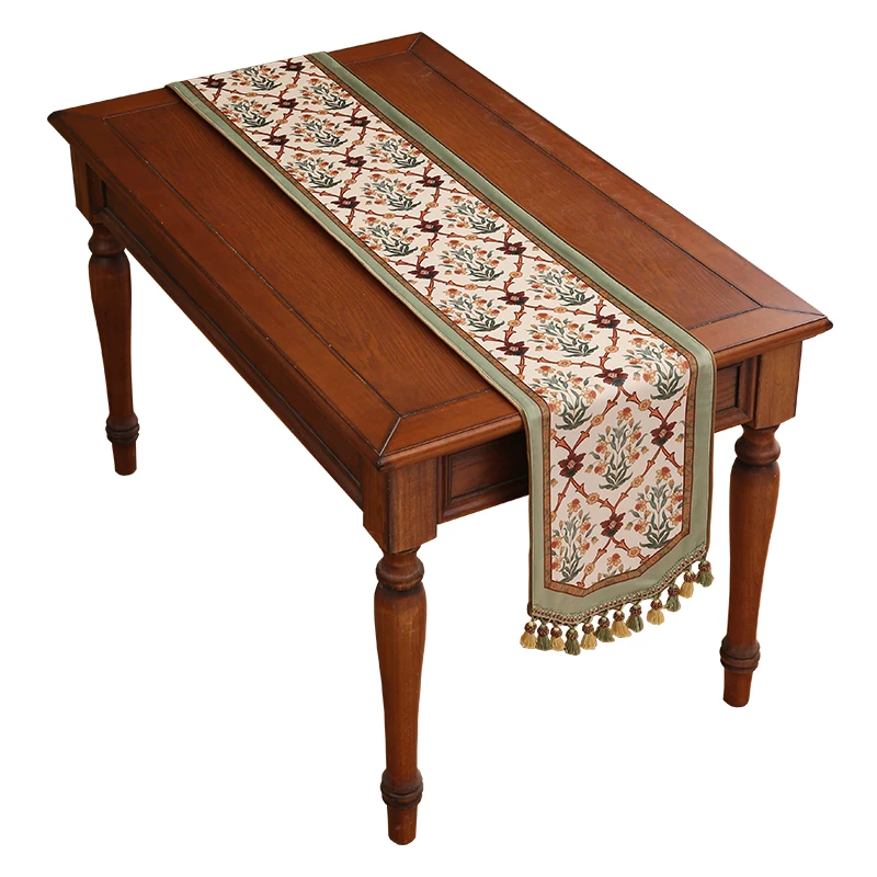 Table runner long tablecloth light luxury high-end ins style shoes cabinet towel TV cabinet decorative fabric table runner