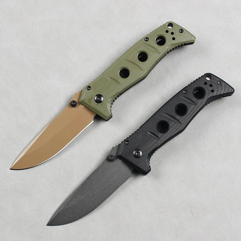 

New BM 275 Adamas Folding KnifeOutdoor Tactical Knife Camping Practical Hunting EDC Tool D2 Blade G10 Handle with Pocket Clip