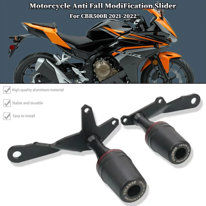 

Motorcycle Falling Protection Frame Slider Fairing Guard Crash Protector For HONDA CBR500R 2021-2022 CBR 500RR