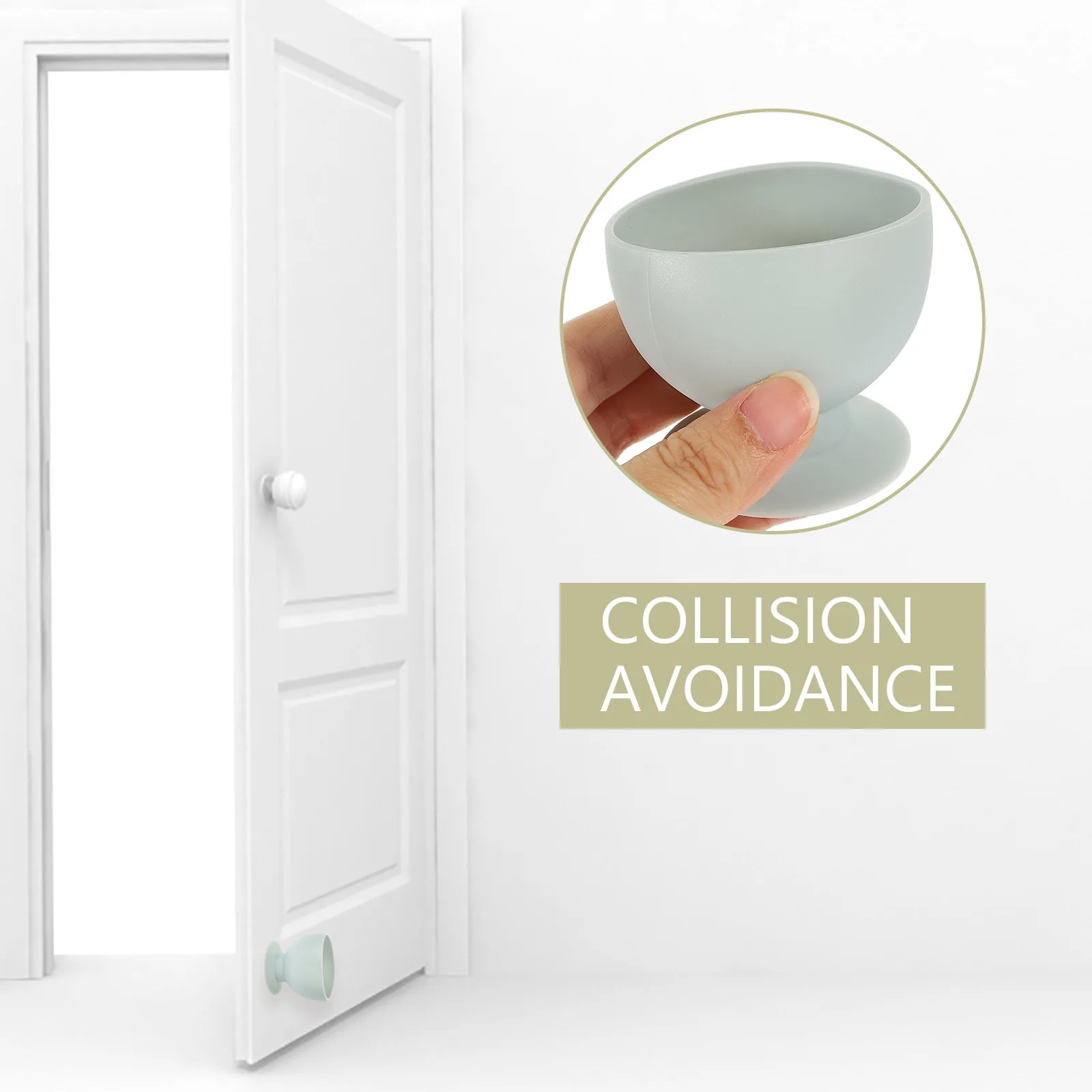 

Silicone Handle Bumper Lovely Color Wall Protector Suction Anti-Collision Cushion Noise Absorbing Door Knob Guard