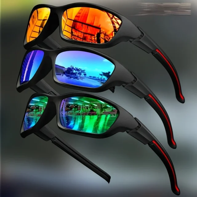 2/3 szt. Nowe spolaryzowane okulary przeciwsłoneczne dla mężczyzn moda na świeżym powietrzu sport wędkarstwo jazda na rowerze ochrona oczu okulary przeciwsłoneczne luksusowy Design Uv400