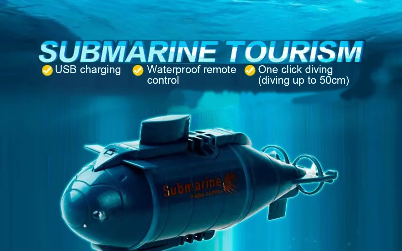 Liutong Mini Wireless Remote Control Submarine Remote Control Ship New Unique Toy