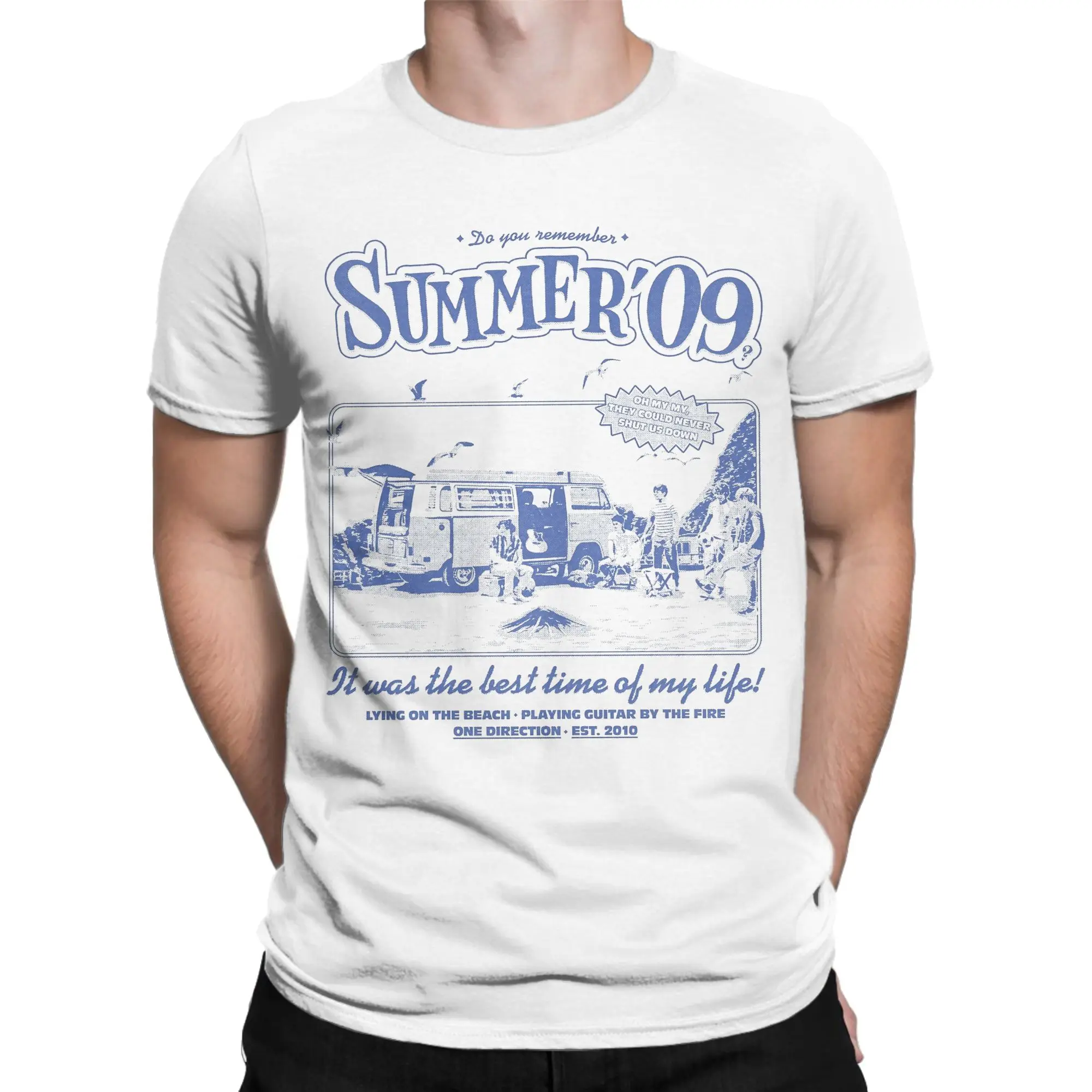 Men's T-Shirts Ones Directions Summer 09 Unique 100% Cotton Tees Short Sleeve  T Shirt Crew Neck Clothes Printing