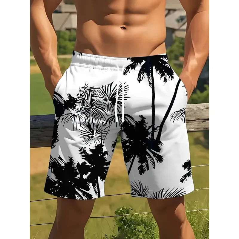 2026 Men 3D Print Beach Shorts Casual Summer Streetwear Cool Creative Personality Outdoor Sports Vacation Hawaii Maldives