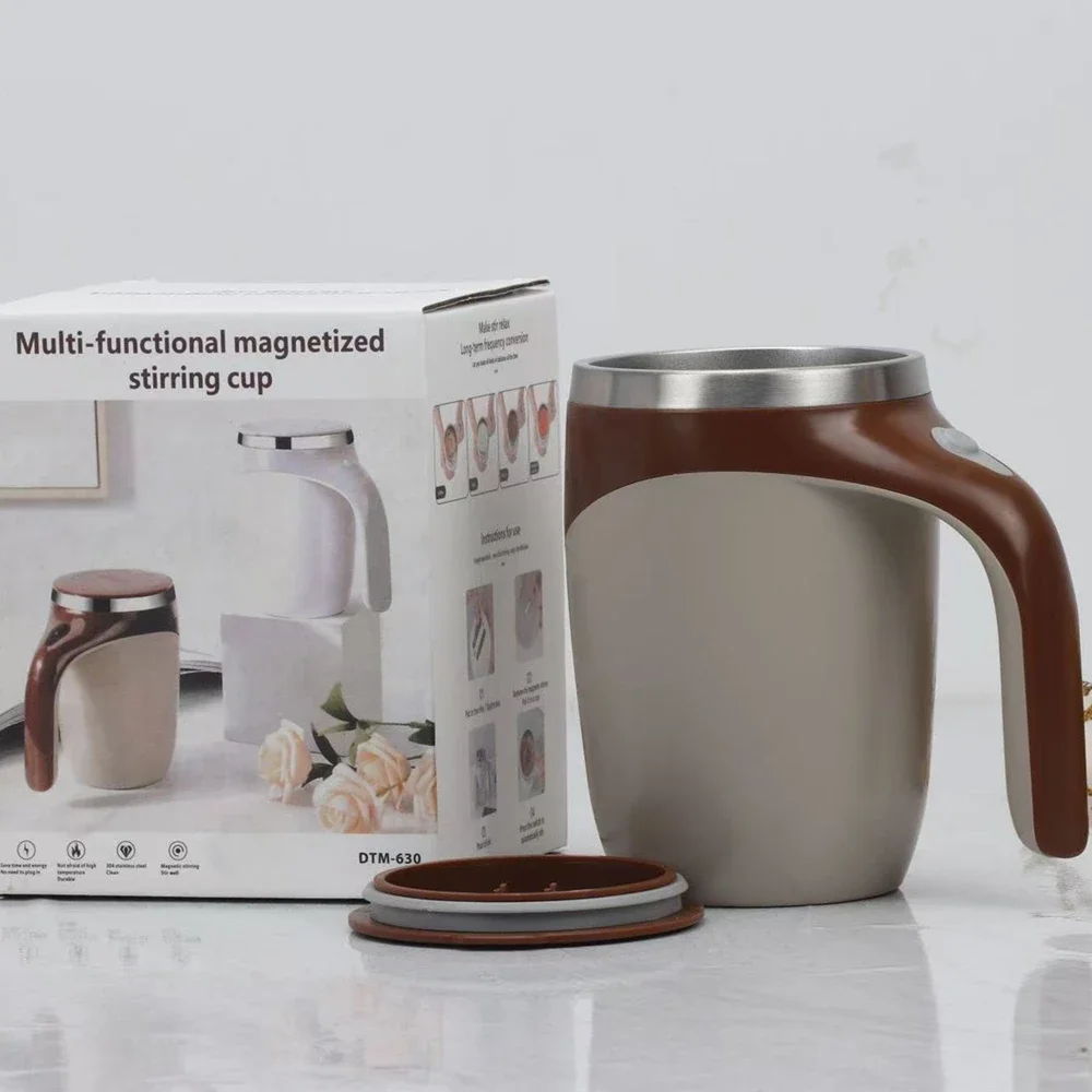

Lazy Coffee Stirring Cup Auto Stirring Magnetic Rotating Electric Milk Mark 304 Stainless Steel