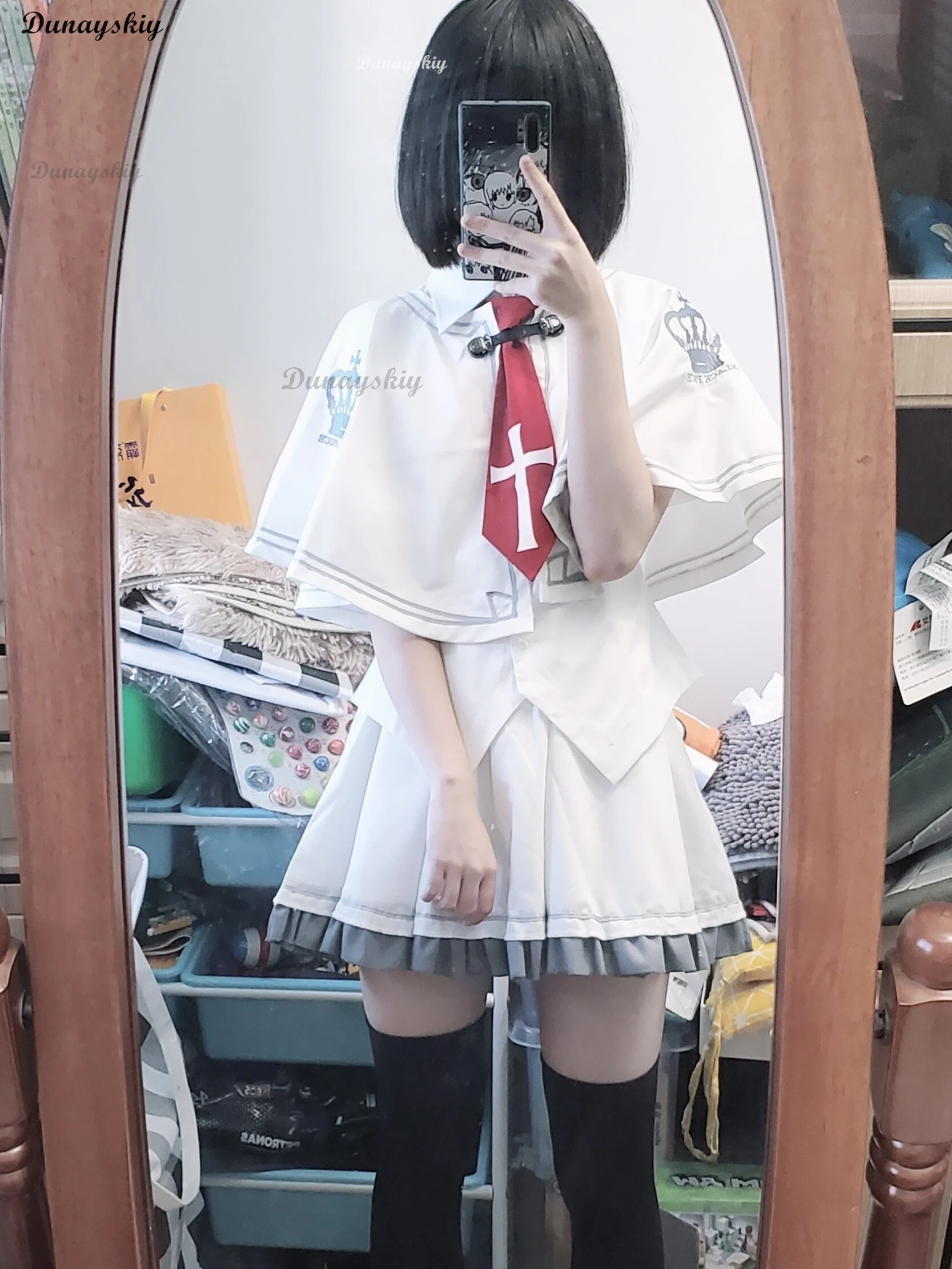 أزياء Subarashiki Hibi Vn Art Minakami Yuki التأثيرية شعر مستعار للنساء والرجال زي الحفلات ملابس لعب الأدوار في الهالوين