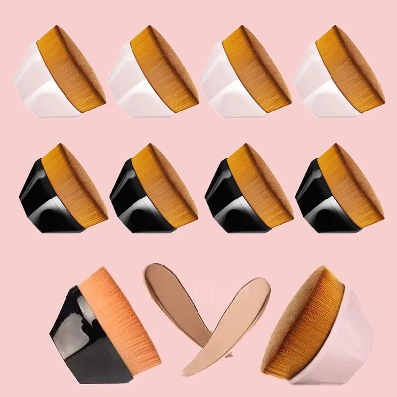 1/2/3/4pcs Hexagonal Makeup Brush Magic Makeup Flawless Foundation Brush Set Cosmetic Portable Professional Foundation Brush