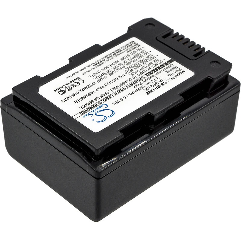 Camera 1800mAh/6.66Wh Battery For Samsung：F40  F43  F44  H200  H203  H204  H205  H300  H304  H400  H405  S10  S15  S16 SMX-F44RN