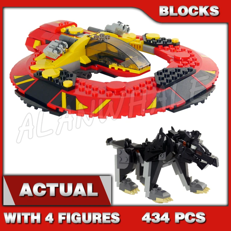 434 peças Super Revengers A Batalha Definitiva por Asgard Nave Espacial Commodore Thor 10747 Blocos de Montar Compatível com o Modelo