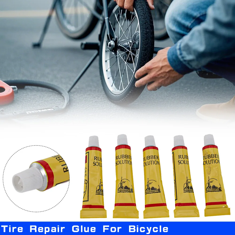 

5 шт. клей для ремонта шин для велосипеда, мотоцикла, шины, клей для заплатки трубок, цементный клей, инструменты для ремонта проколов, велосипедный автомобиль