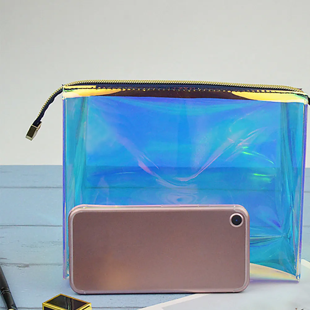 

Stylish Large Capacity Bag For Women Tpu Waterproof Makeup Organizer Travel Toiletry Beauty Accessories Storage Bag