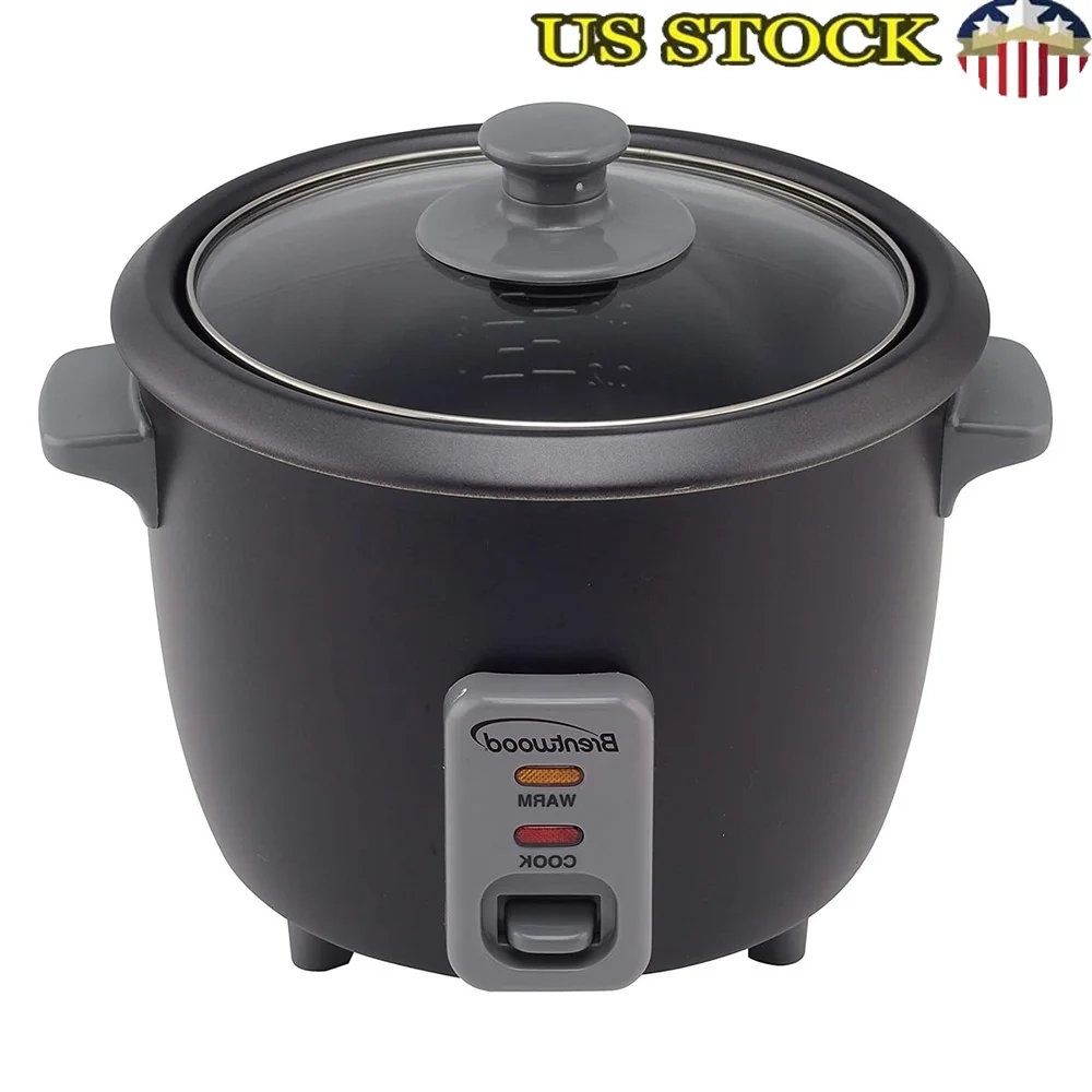 

4-Cup Uncooked 8-Cup Cooked Rice Cooker Food Steamer One Touch Operation Non-Stick Pot Auto Warm Function Includes Measuring Cup