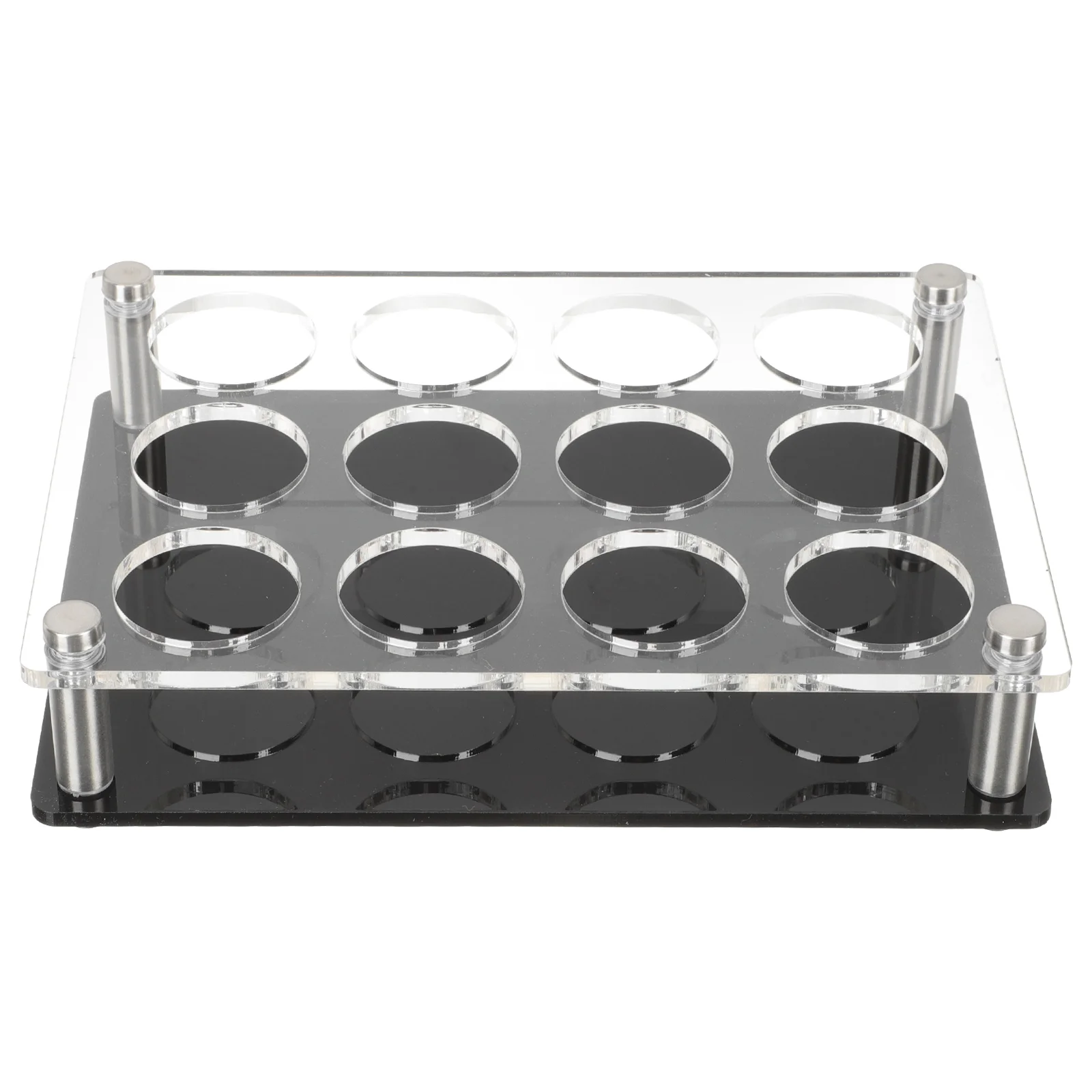 Bar Cup Holder Acrylic Shot Glass Tray for Shots Multi-slots Glasses Rack Supplies Gobstoppers Storage Whiskey Server