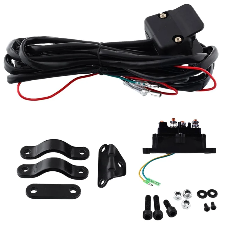 

Unique 12V Solenoid Relay Contactor Winch Rocker Thumb Switch Wiring Combo Car Relais 63070 62135 74900 2875714 For ATV UTV