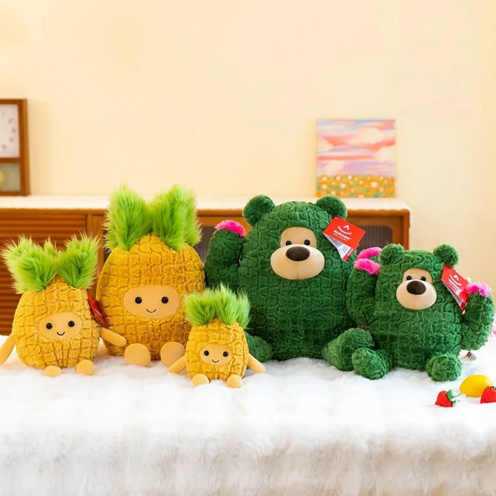 30cm Funny Pineapple Cactus Plush Toy Cute Doll Plant Decoration Family Frieft Filling Full Best Giftnds Boy Girl