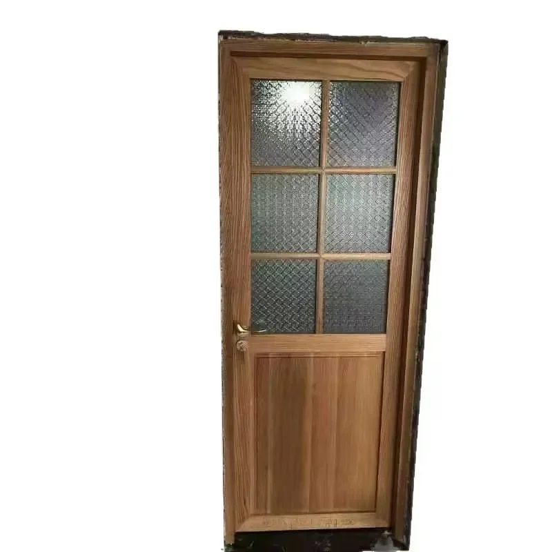 Retro Old Elm Folding Door Window Single Open Glass Casement Frame Sliding Sash for Coffee Shop Home Decor
