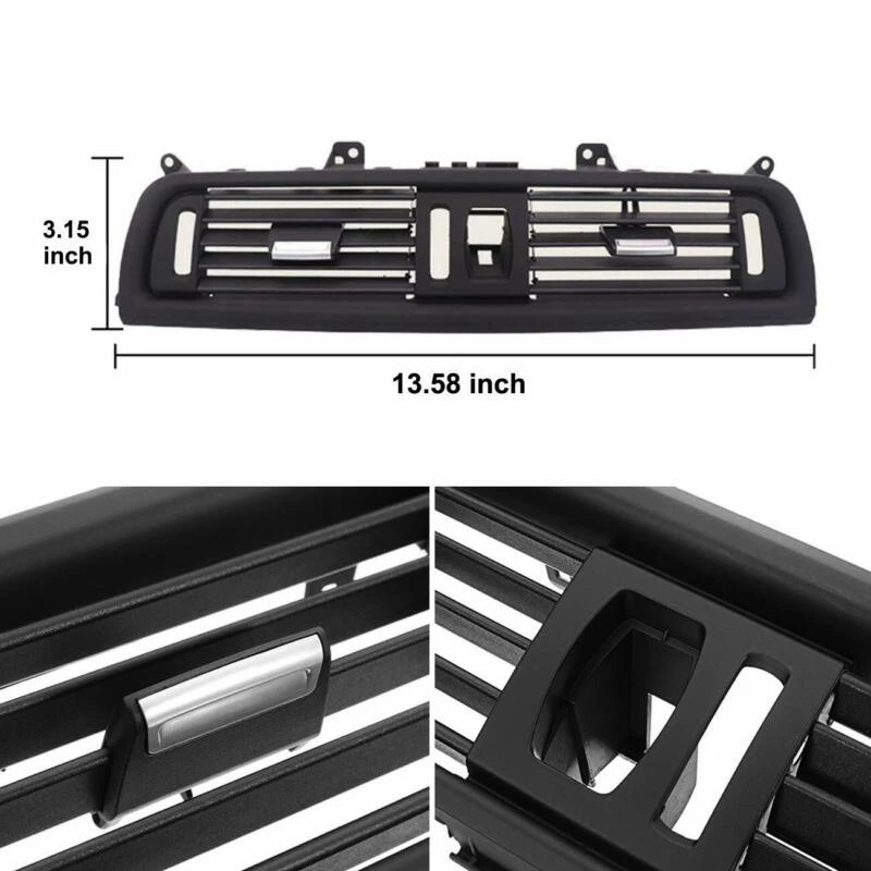 Central Console Air Conditioning Vent Grill Outlet Panel Cover For-BMW 5 Series F10 F11 F18 64229209136 LHD