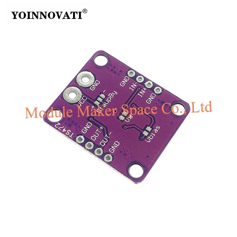 TS472 Amplifier Module Low Noise Electret Microphone Audio Preamplifier Board With 2.0 V Bias Output PDA Audio Development Board