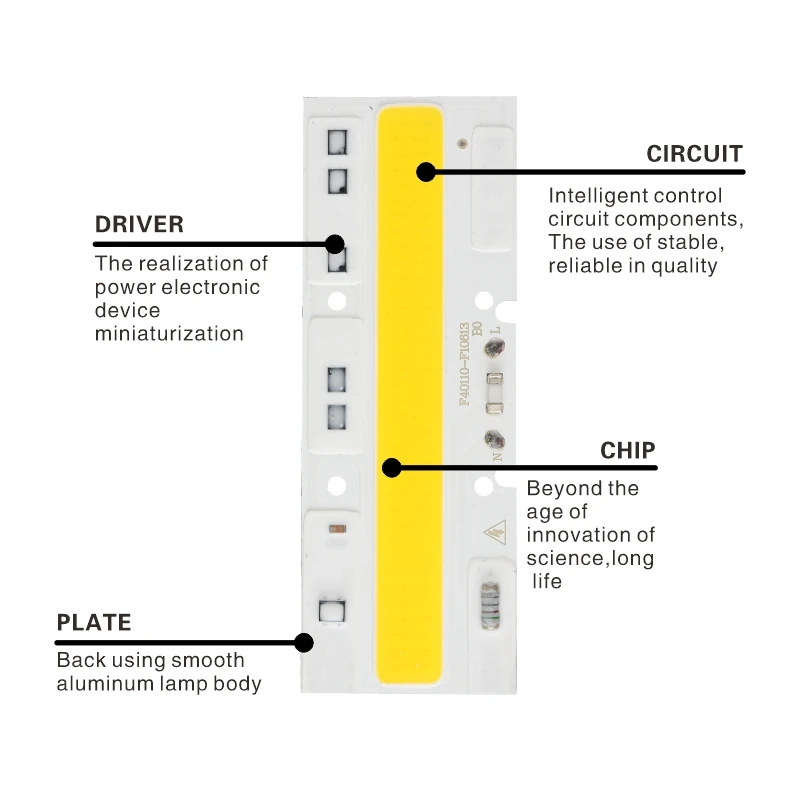 LED Chip 110V 220V 30W 50W 70W 100W 120W 150W COB Chip For LED Flood Light Cold White Warm White LED Spotlight Lamp