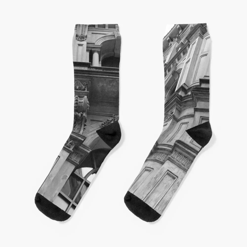 Architecture Socks anti slip football winter thermal basketball Socks For Women Men's