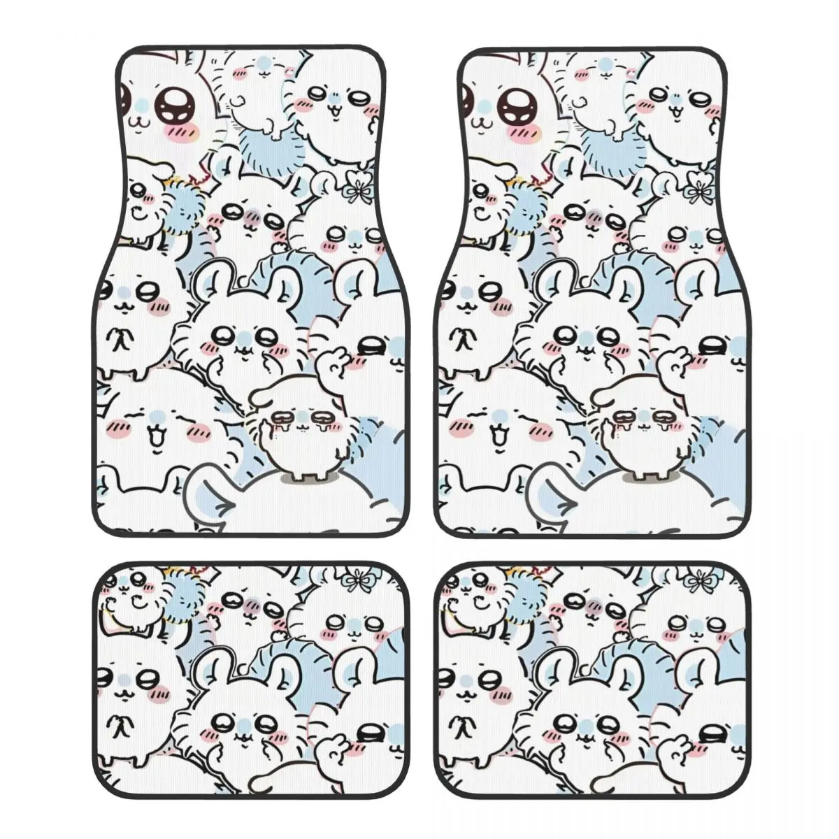 

Chiikawa Hachiware Usagi автомобильные коврики для автомобилей, универсальный полный комплект автомобильных ковриков, нескользящие для внедорожника, грузовика