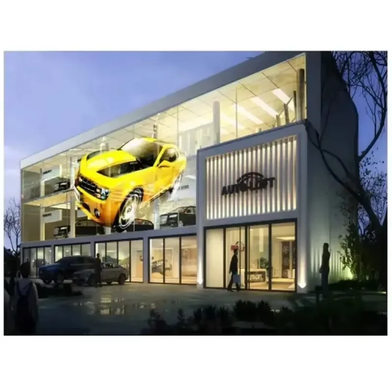 High Definition Front Emission Transparent LED Sign, Excellent Visual Effect for Modern Building Commercial Advertising