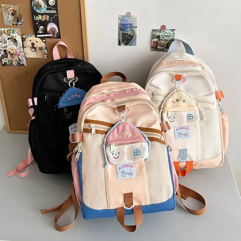 Mochila bonita de dibujos animados para niños, morral de tendencia para madre y niño, morral escolar para niña