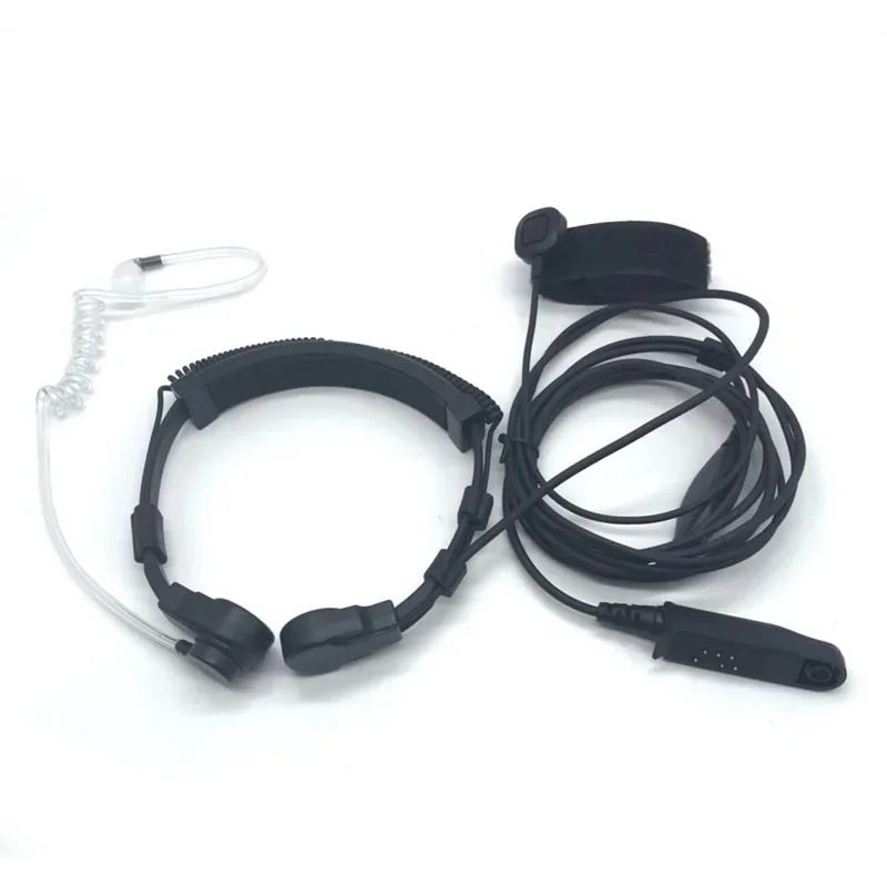 

BAOFENG UV-9R Plus Pro Гибкий горловой микрофон Finger PTT Mic Наушник Air Tube Гарнитура для UV-XR A-58 GT-3WP Walkie Talkie