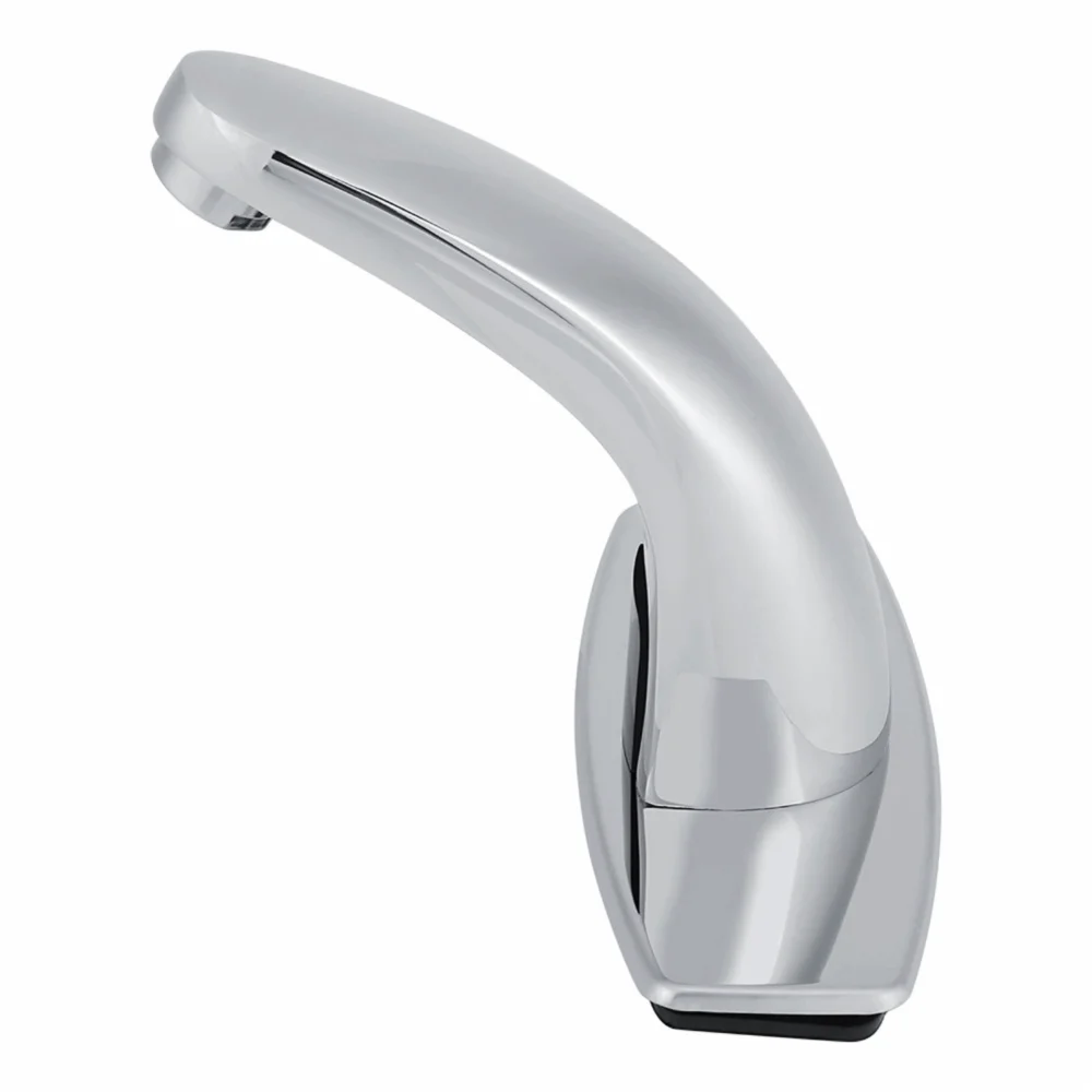 Single Cold Water Motion Sensor Faucet Battery Operated PVD Plating Touchless Bathroom Faucet with Control Box