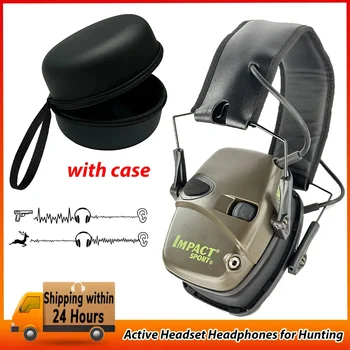 Nuevos auriculares activos de tiro para caza protección auditiva electrónica protección auditiva reducción de ruido orejera activa