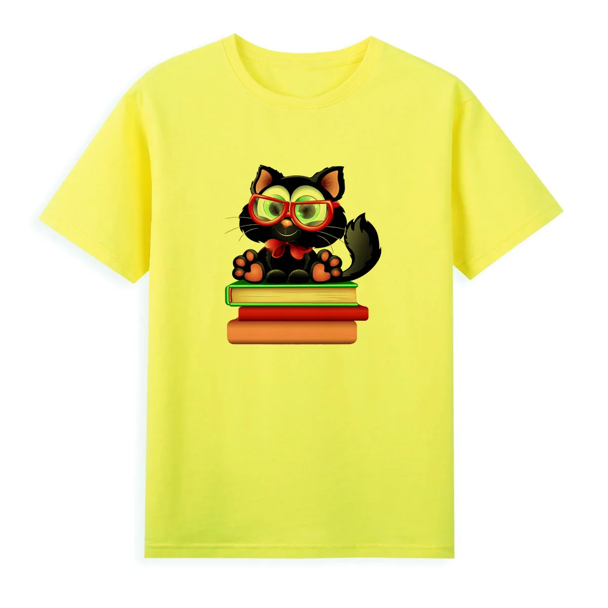 3D Little Black Cat T-shirt Original Brand Tshirt Women Short Sleeve Summer Clothing Hot Sale Top Tees A038