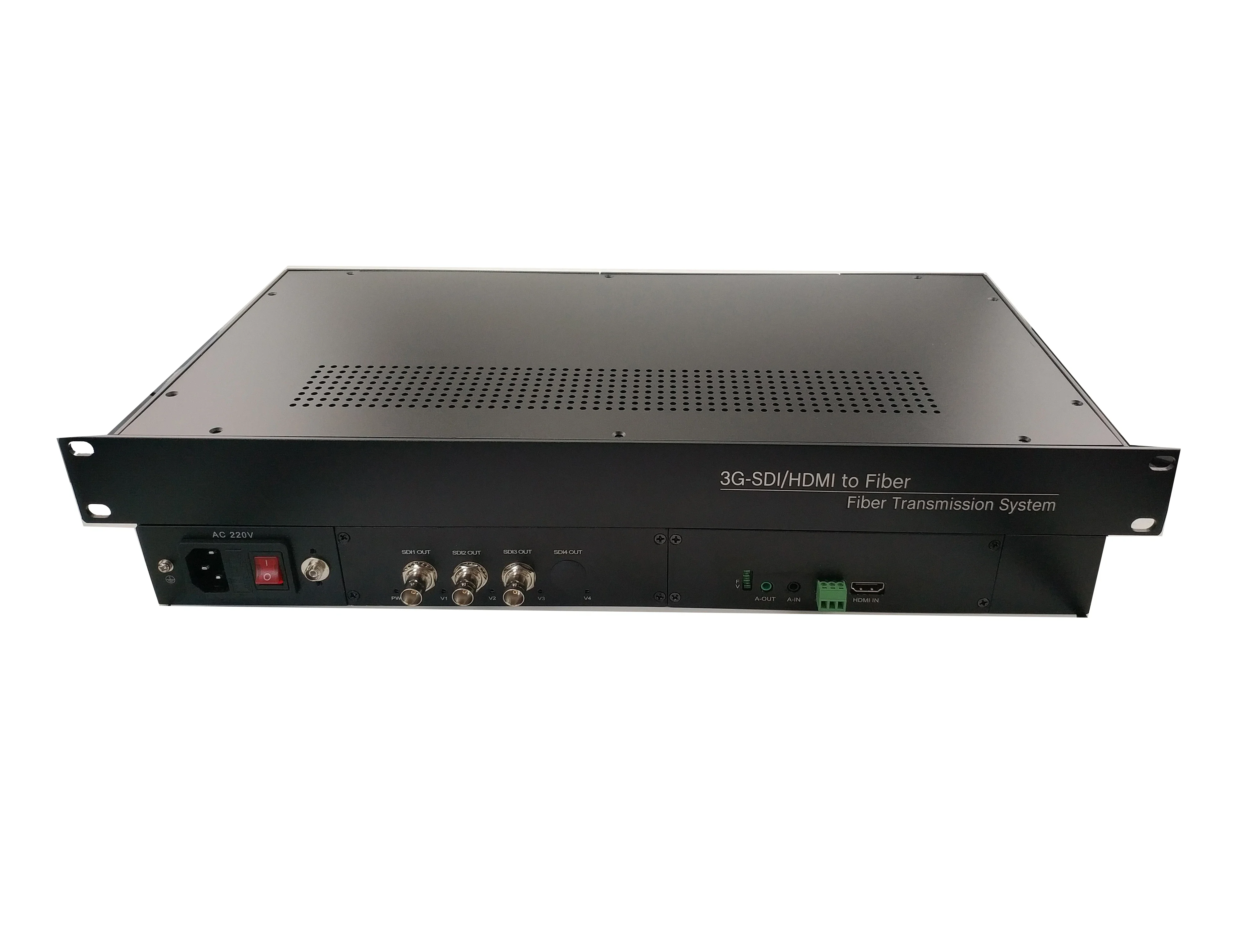 1080P 3CH 3G SDI video and 1 CH HD-MI High definition optical transceiver single mode video converter 20KM