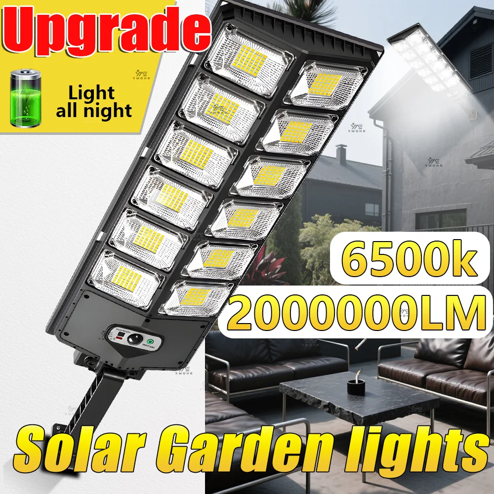 Upgrade Big Wall Lamp Solar Plate Sensor Light Led 6500K Color Temperature Outdoor Solar Lights Waterproof Garden Outdoor Decor