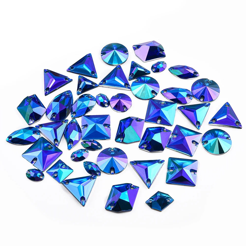 OL tipo 20/50/100 шт. смешанная форма смола пришивные стразы стразы роза DIY шитье аксессуары для одежды камни кристаллы алмаз