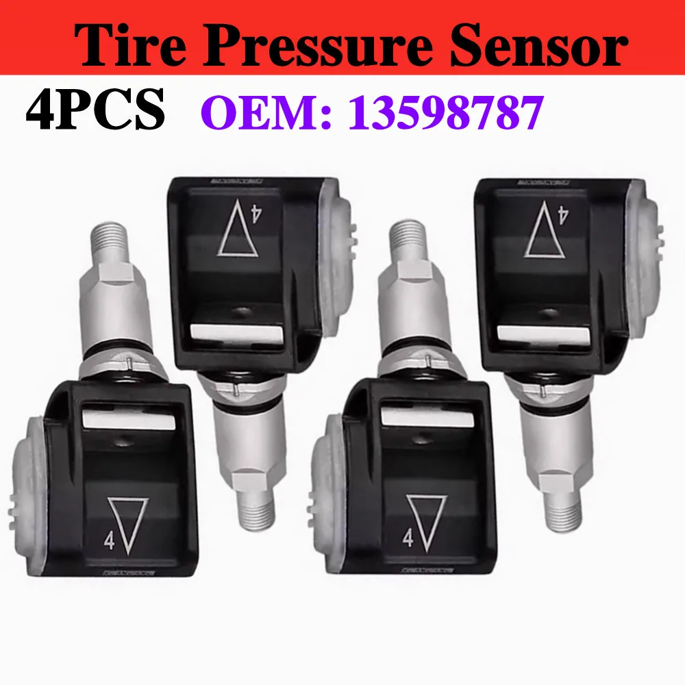4PCS 13598787 Tire Pressure Monitor Sensor TPMS For Chevrolet Camaro Buick Cascada Cadillac ATS-V CTS-V CTS Opel Vauxhall Astra