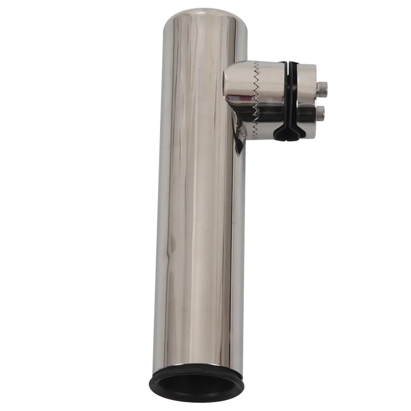 

B48B-8Pcs Boat Stainless Steel Clamp On Fishing Rod Holder Rails 7/8 Inch To 1 Inch Tube Ship Stainless Steel Rod 19Mm-26Mm
