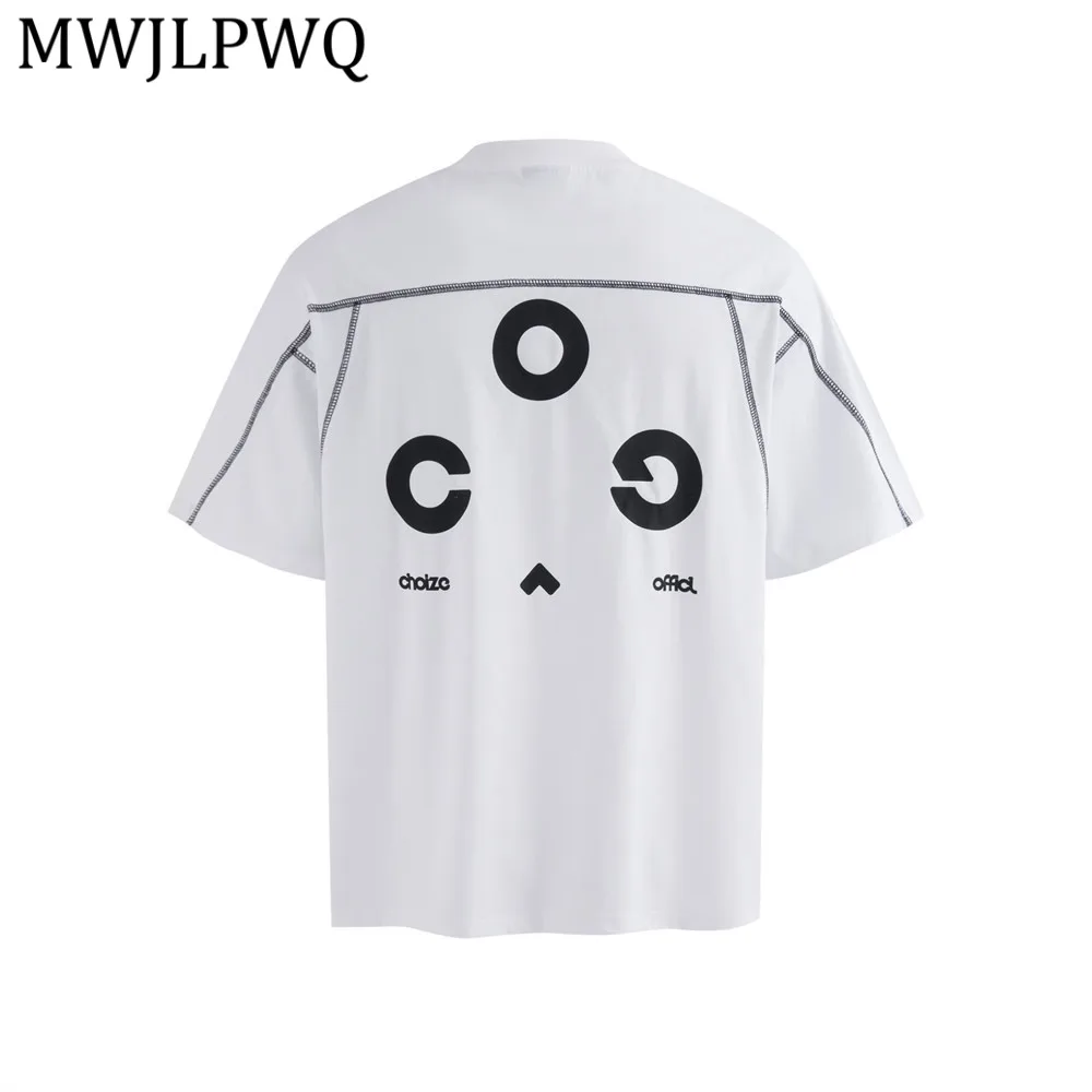 

MWJLPWQ Мужская футболка с индивидуальным принтом и надписью, модная, в стиле хип-хоп, свободного кроя, повседневная, с круглым вырезом, летняя коллекция 2026, модель 14284
