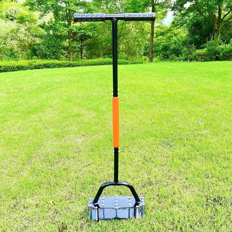 Standing Garden Soil Loosener Lawn Aerator Spring Assisted Manual Grass Puncher Tool