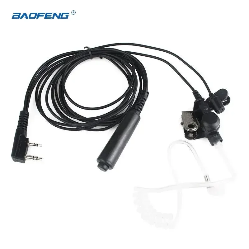 

Baofeng UV-5R 3 Wire Air Tube Headset 2-Pin K/M-type PTT Mic Microphone Earpiece for UV-82 888S Kenwood Retevis Baofeng Accessor