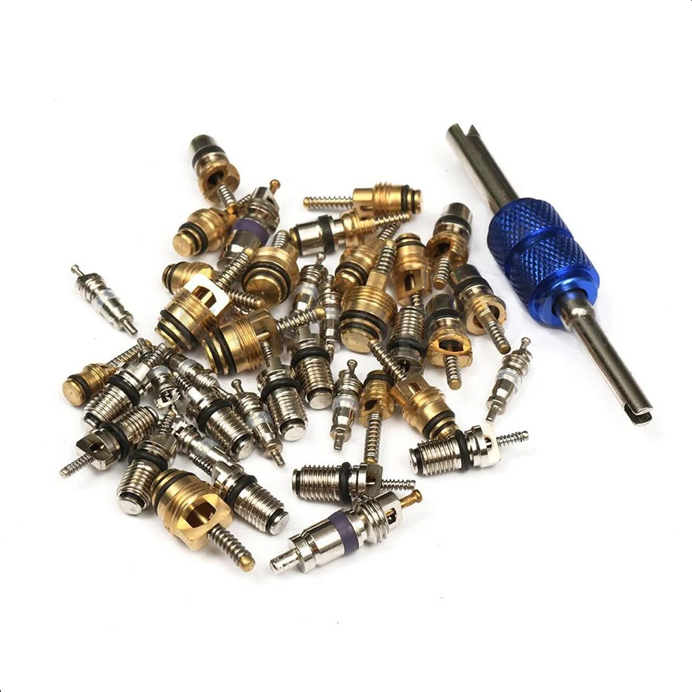 40pcs Air Conditioning Core A/C R12 R134a Refrigeration Tire Stem Cores Remover tool air condition core