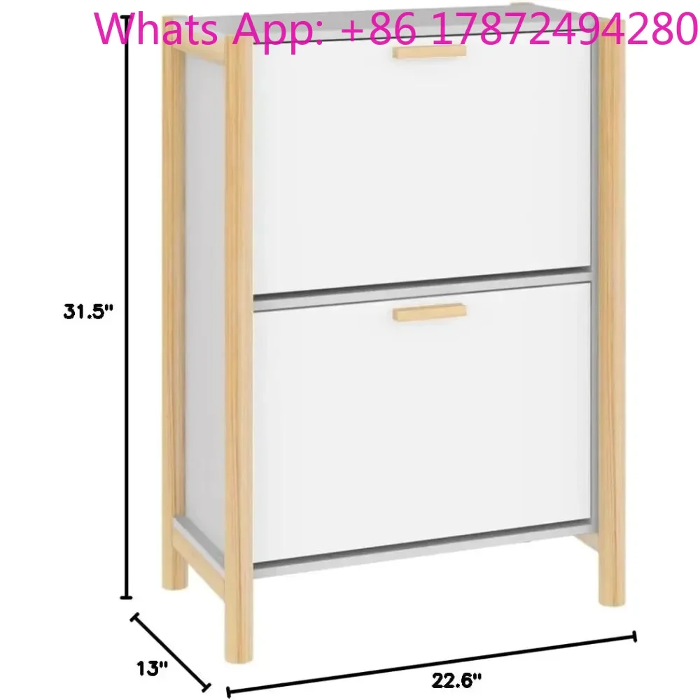 Shoe Cabinet White  Engineered Wood,Shoe Racks & Organizers-39.93lbs