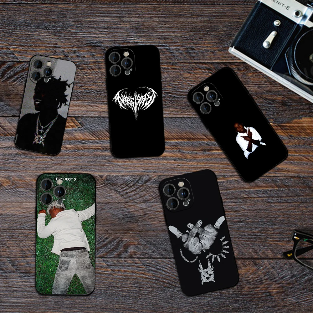 Rapper K-Ken Carson A Great Chaos Phone Case for iPhone 12 11 13 14 15 16 Max Pro Plus Black Soft Silicone Cover