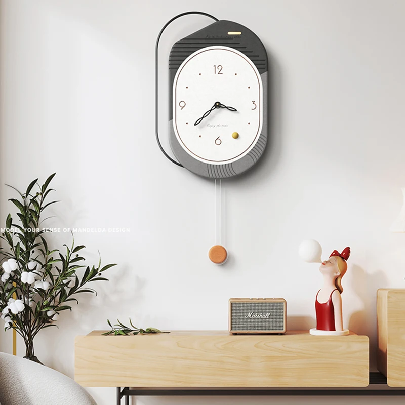 Nordic Metal Wall Clocks Living Room Furniture Decorative Clock Creative Personality Household Entrance Wall Hanging Clocks T