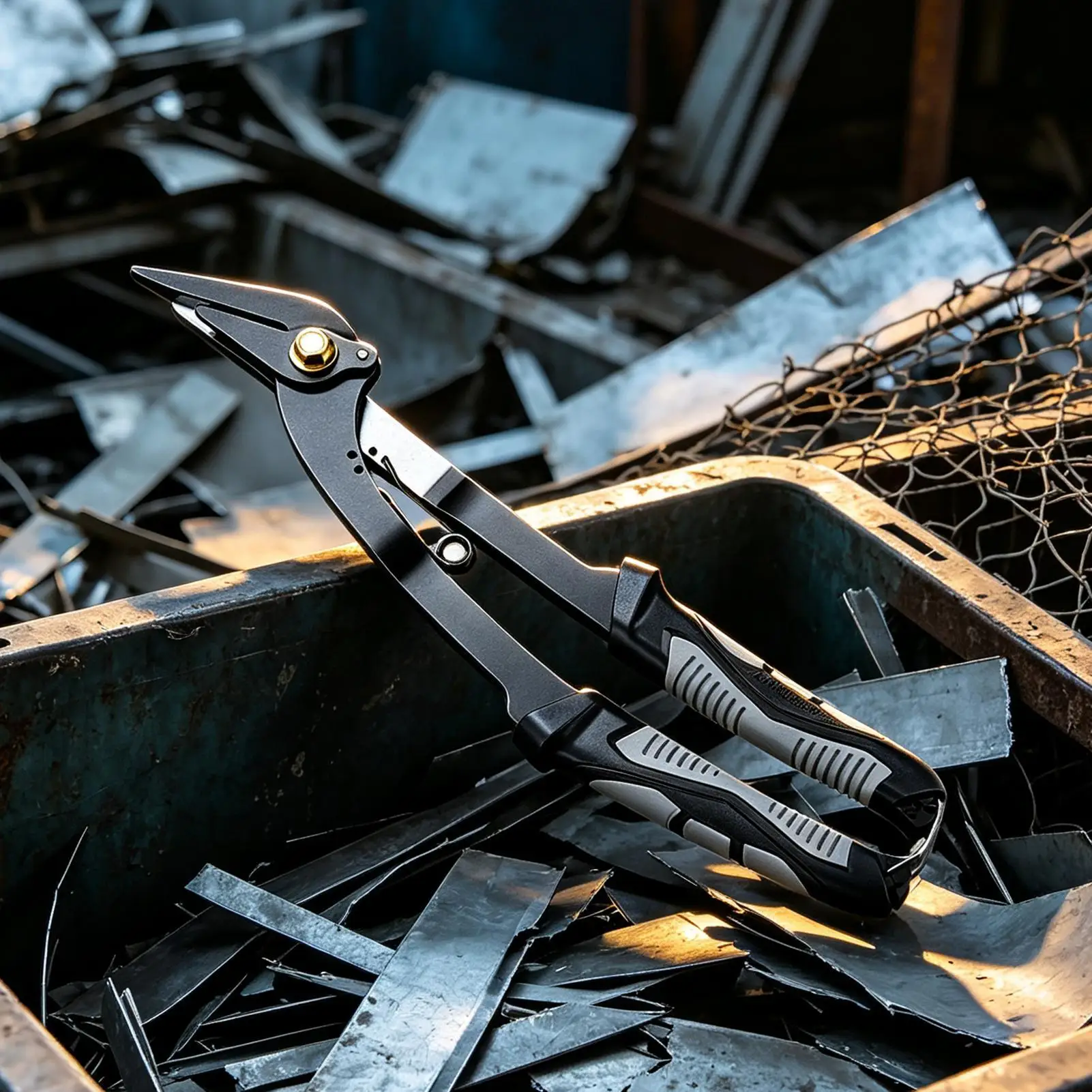Metal Snip Ergonomic Grip Long-Lasting Non-Slip Rust-Resistant Snip Sheet Metal Shears For Aluminum Gutter PVC Stainless Steel