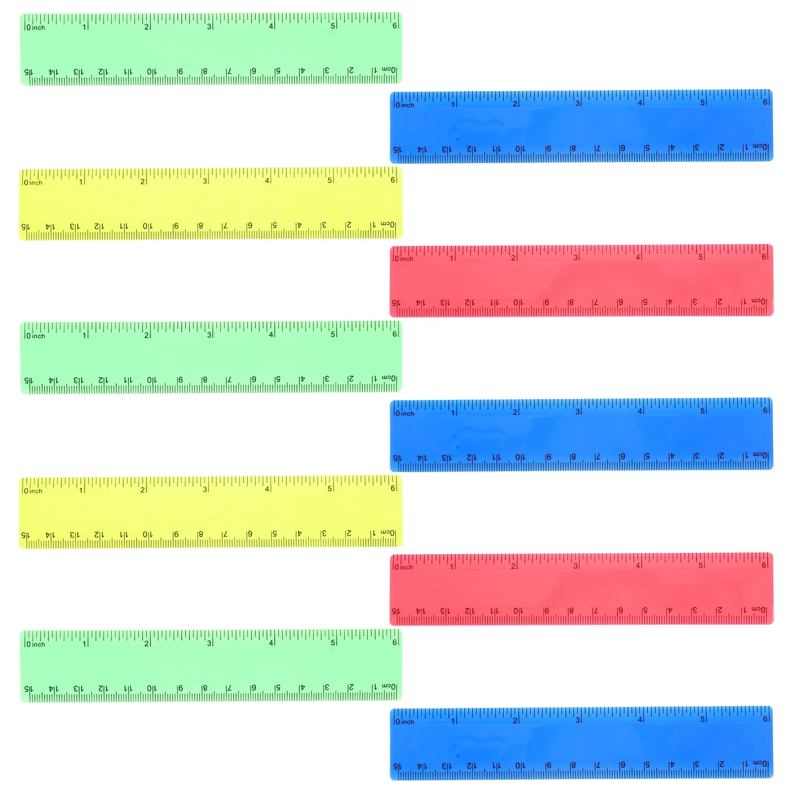 20Pcs Cartoon Giraffe Ruler Colorful Students Rulers Lightweight Household School Supply Bookmark Gift Novelty Decor