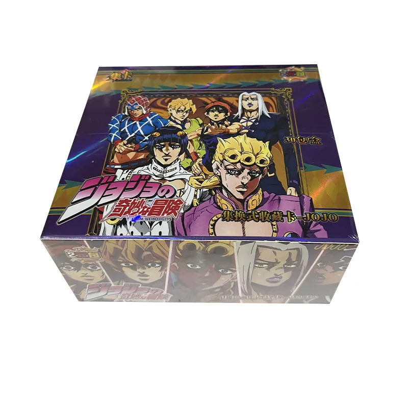 tarjetas-coleccionables-oficiales-de-jojo's-bizarre-adventure-golden-wind-30-paquetes-caja-tarjetas-de-anime-ultra-raras-con-lamina-holografica-regalo-para-coleccionistas