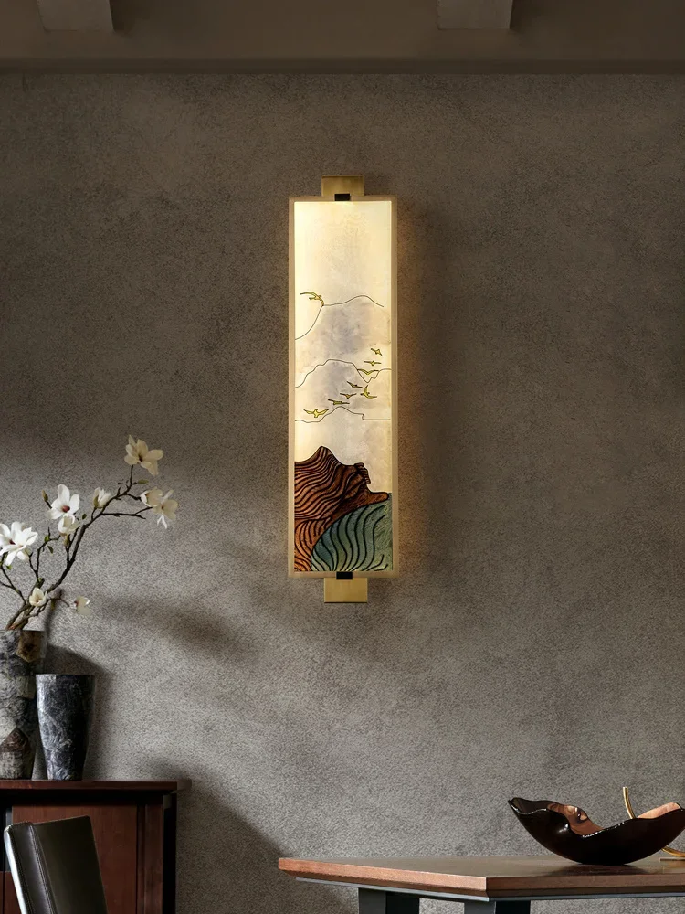 وحدة إضاءة LED جداريّة مصباح غرفة نوم السرير المنزل الحديث الداخلي الكلاسيكي أضواء الديكور الممر الشمعدان خلفية فانوس تركيبات