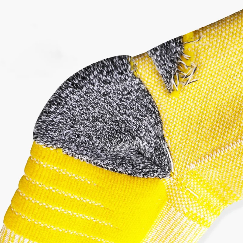 Men\'s Football Soccer Socks Over the Calf Long Cushion Athletic Socks White Black Yellow Blue Training Tube Socks for Men Women