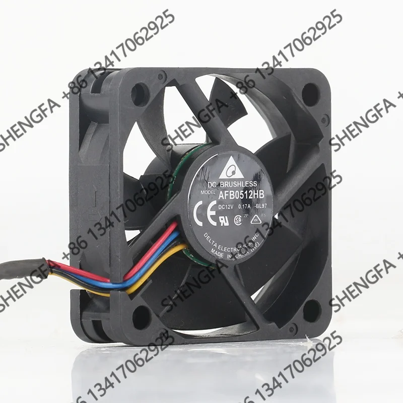 AC EC 5015 50X50X15MM 5CM Cooling Fan AFB0512HB-8L97 Delta 24V 48V DC12V 0.17A Double Ball Four-wire PWM Speed Regulation Silent