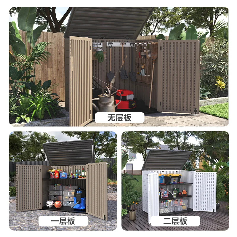 Outdoor Locker Large Capacity Waterproof Sunscreen Patio Outdoor Garden Balcony Tools Sundries Storage Box